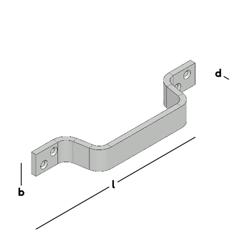 Handgreep Verzinkt Gb 170X20x5-1