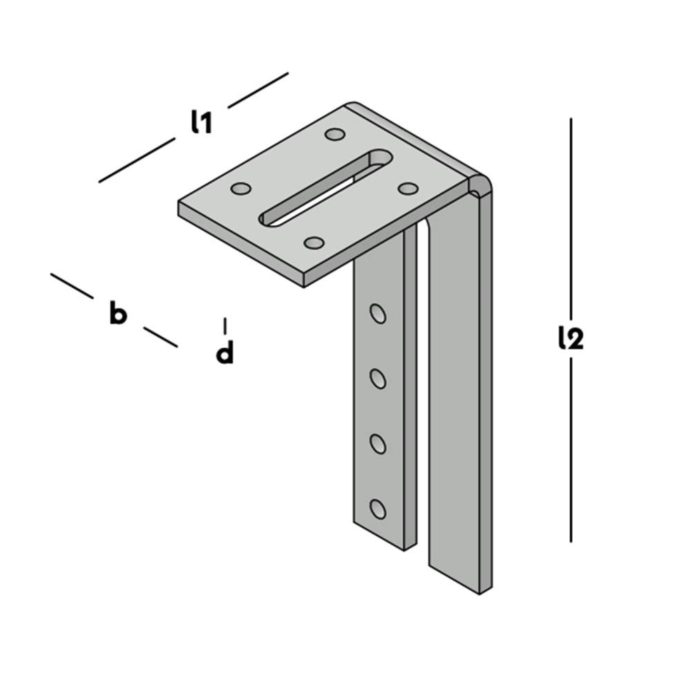 GB Hoekanker Zwaar 95X180 60X6mm Verz 0724813-1