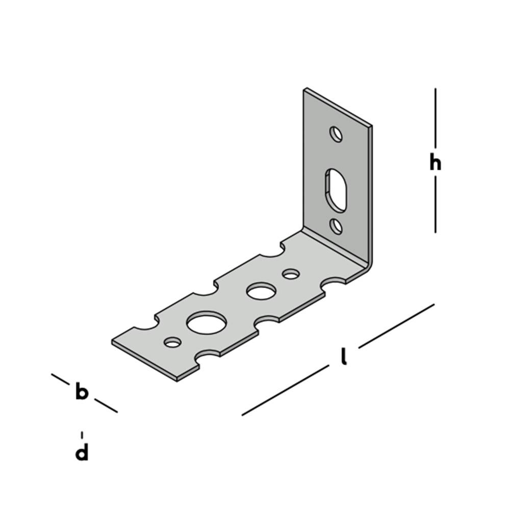 GB Lijmbouwmuuranker Verzinkt Star 40X68 22X1.25 21351 - 250 stuks-2