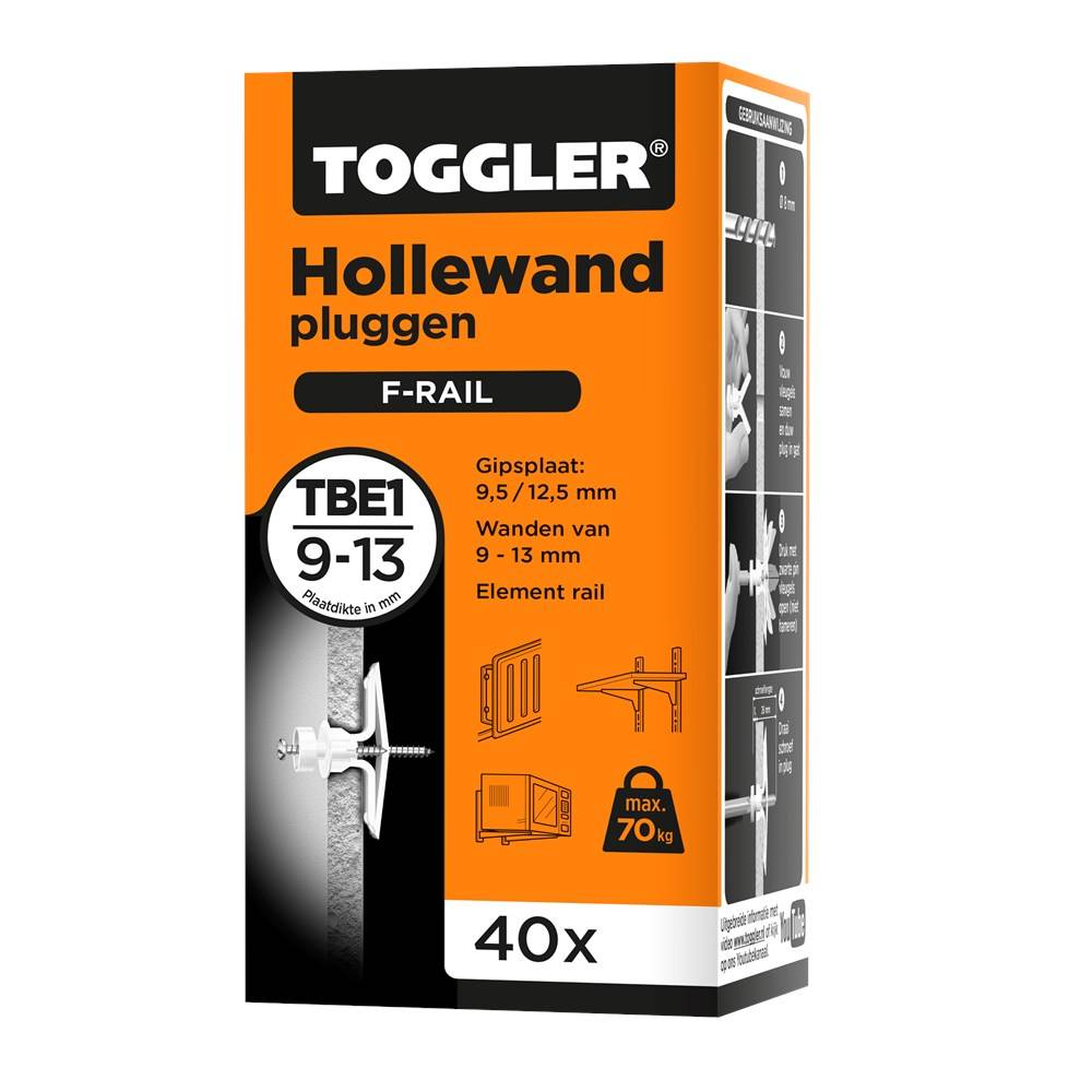 Hollewandpluggen Toggler Tbe 1 (Spur) Doos 40 Stuks-1
