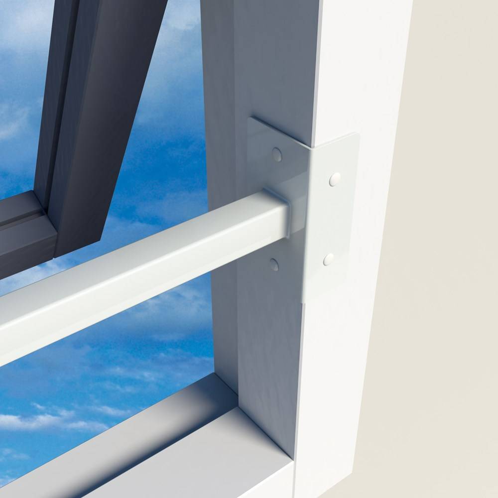 Secubar Uitschuifbare Stang Combi Wit Lgt 68-87Cm.-1