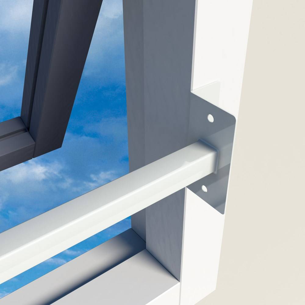 Secubar Uitschuifbare Stang Combi Wit Lgt 68-87Cm.-2