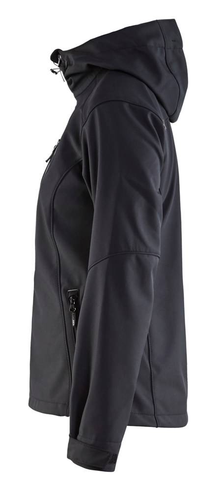Blakläder Dames Softshell Jack 4919-2517-9992 Zwart / Zilver L-2