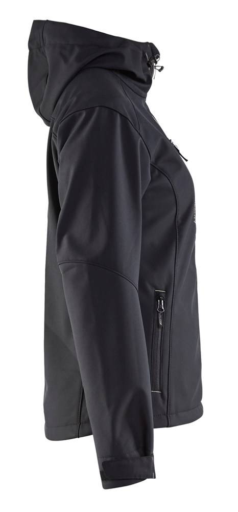 Blakläder Dames Softshell Jack 4919-2517-9992 Zwart / Zilver L-3