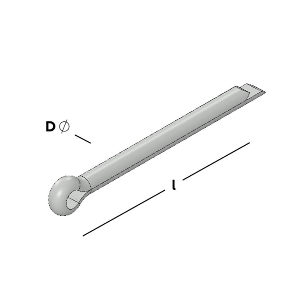 GB Boerenklinkstel-Splitpen Rvs-1