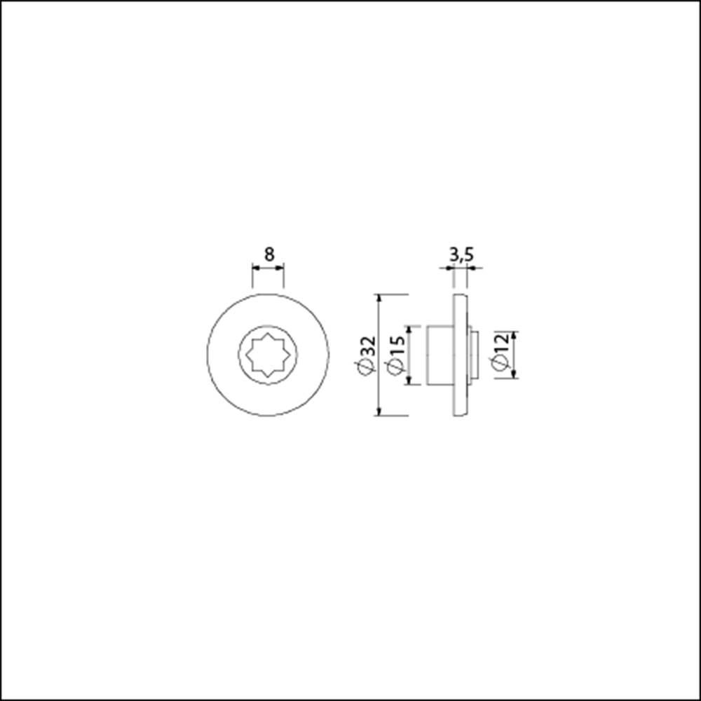Kortschild W.C. Rood/Wit Plaatje Ivana 8 Mm.-1