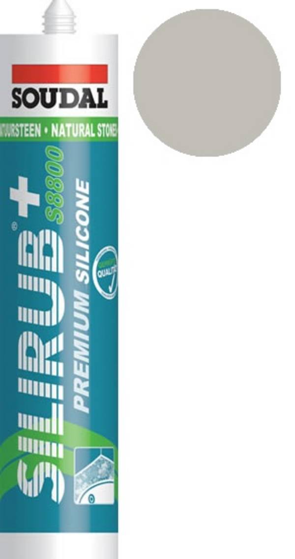 Soudal Sanitairkit Silirub+S8100 Zilvergrijs