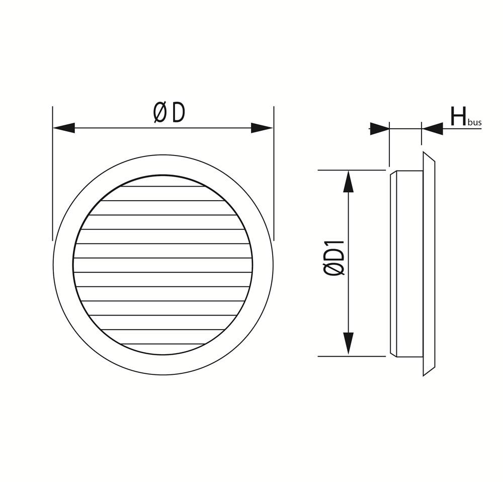 WEHA Ventilatie Rozet Wit Plastic Weck 43Mm Rond-2