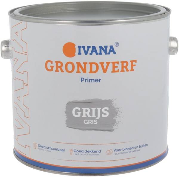 IVANA Grondverf Grijs 2,5 Ltr-0
