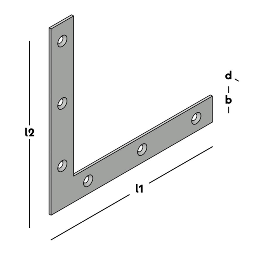 Raamhoek Recht Verzinkt 200X200mm 28X2,5Mm Gb-1