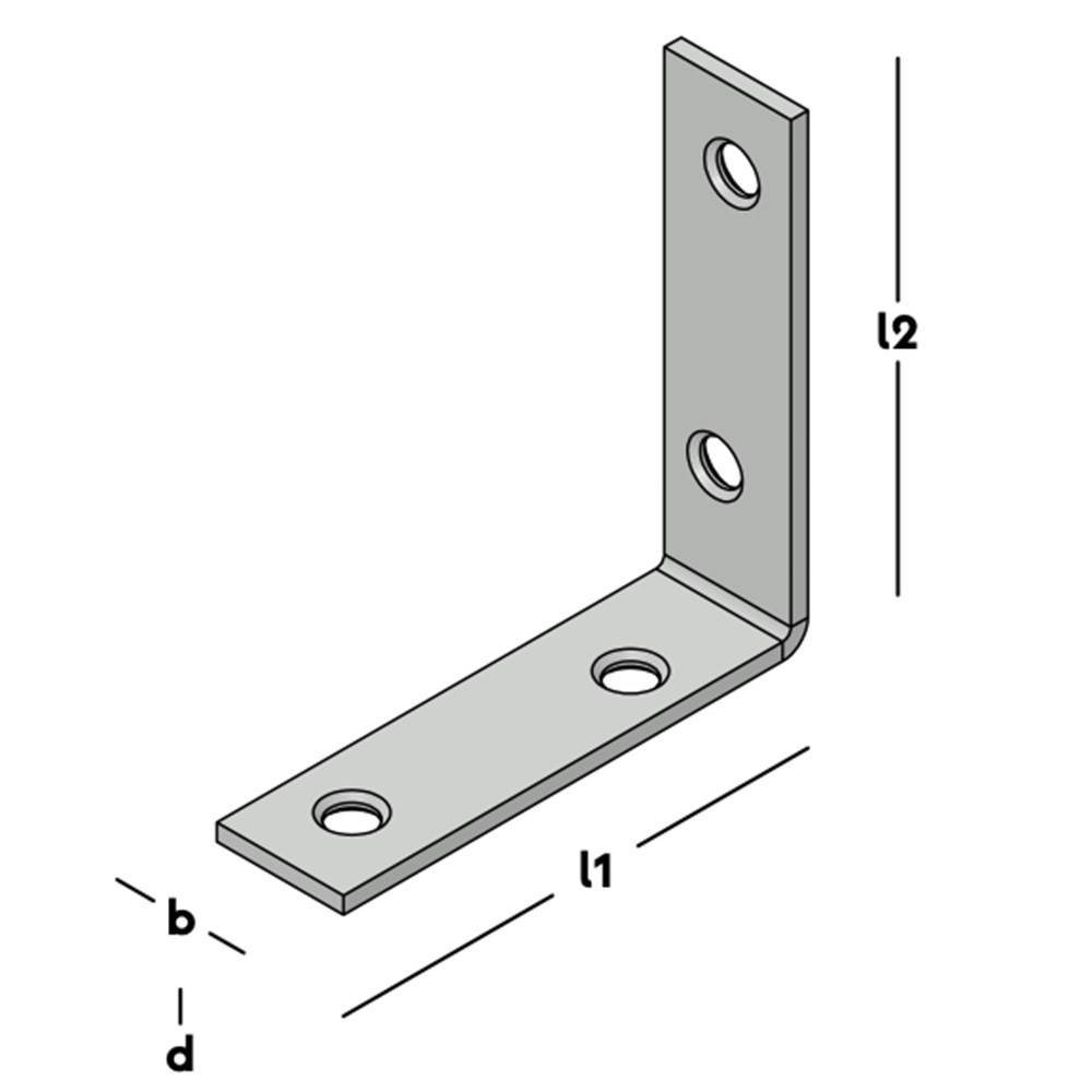 Drempel- Stoelhoek Gb 55X55mm 15X2mm Verz.-2