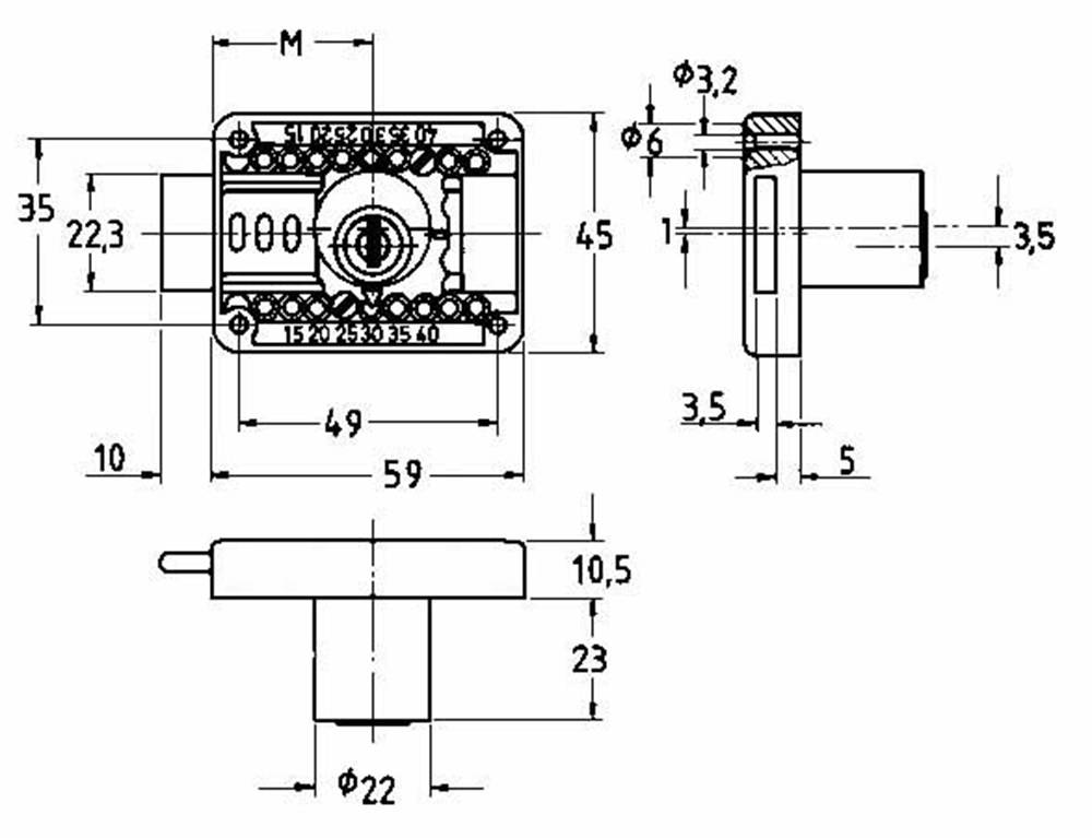 Cilinder Meubelslot Junie 2820 Gls 101-1