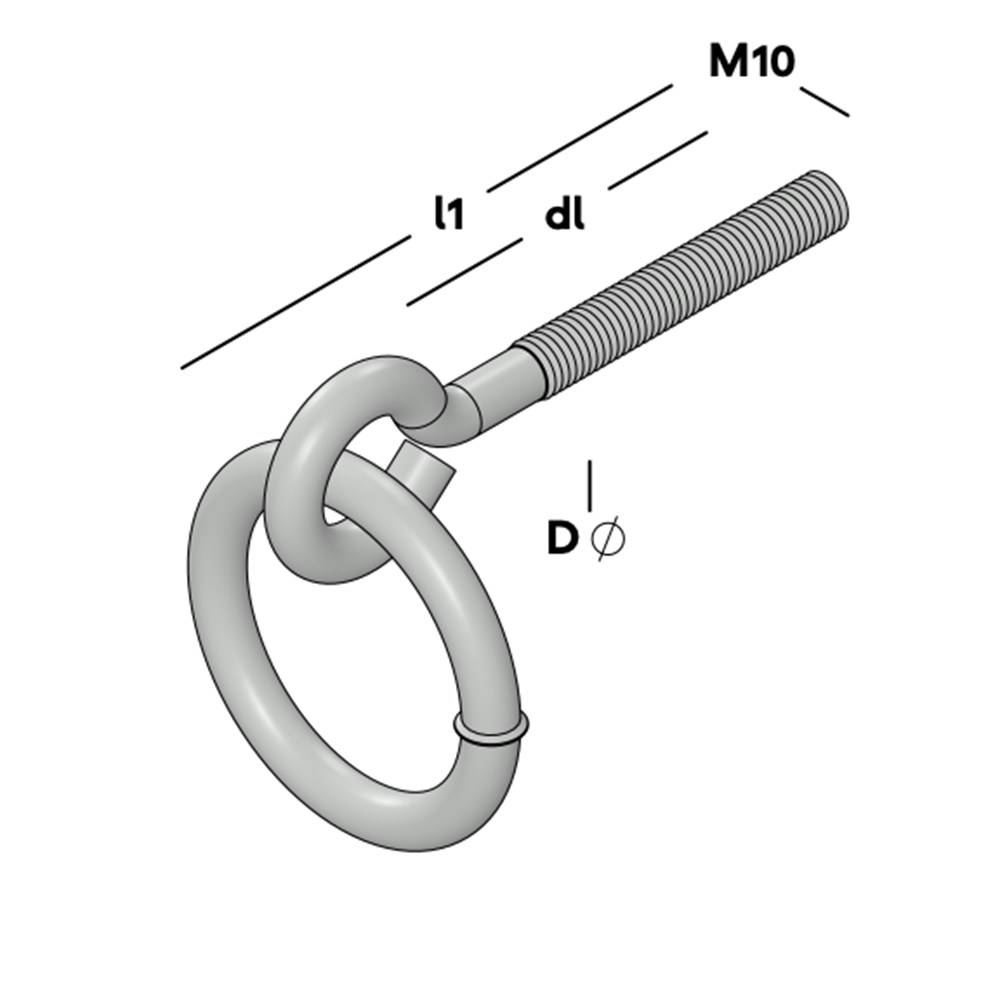 GB Putring Verzinkt M10 Ring Inw. Rond 50Mm-2