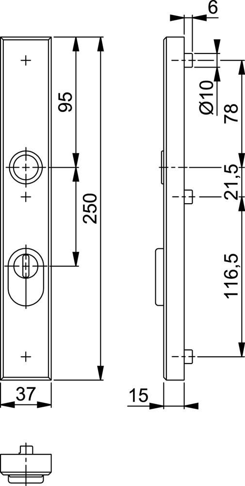 Hoppe Veiligheid Smalschild 2280 Za Pc 72-1