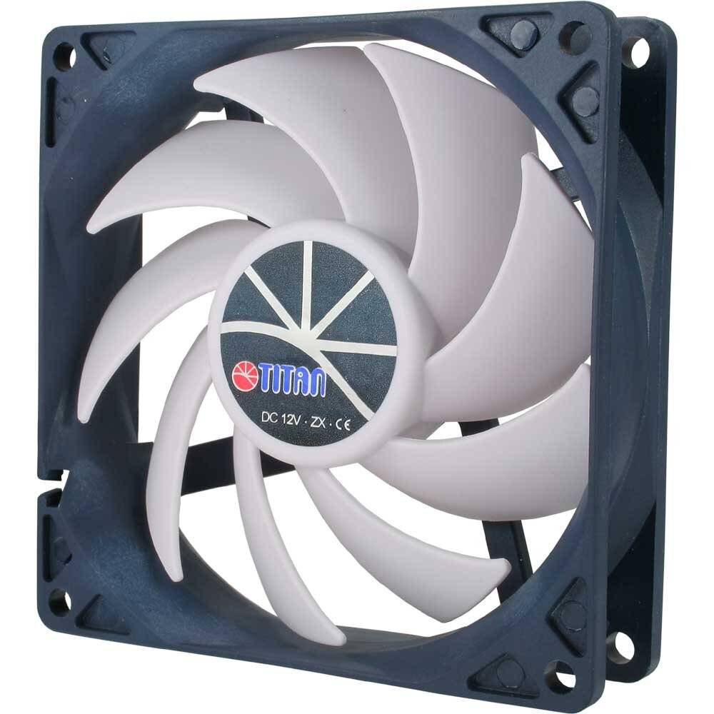 Titan Kukri-series ventilator (case fan) voor in de PC met Z-Axis lager en PWM-functie - 92 x 92 x 25 mm-3