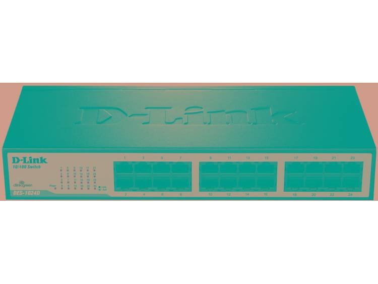 Switch D-Link 24-port 10-100M NWay Desktop Internal PSU (incl. 19 rack mount kit)