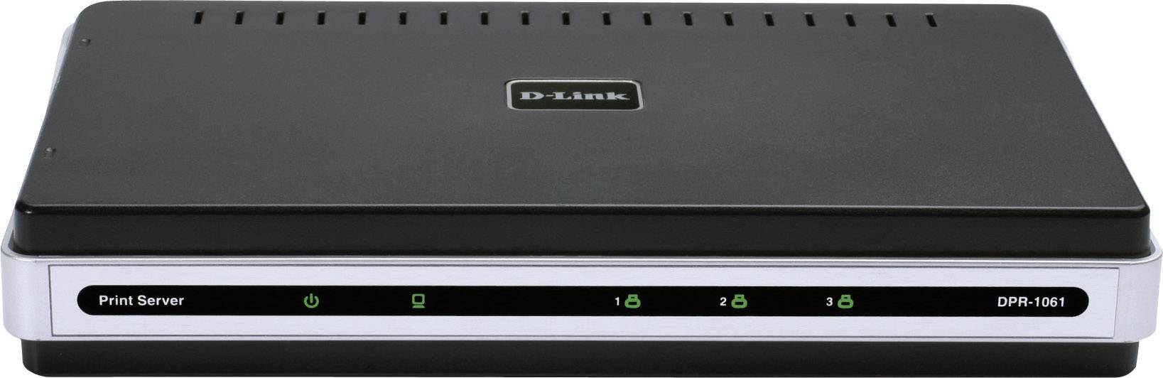 DLink DPR1061 Netwerkprintserver LAN (10/100 MBit/s), USB, Parallel