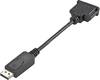 986149 DisplayPort / DVI Adapter [1x DisplayPort stekker - 1x DVI-bus 24+1-polig] Zwart Vergulde steekcontacten 0.09 m