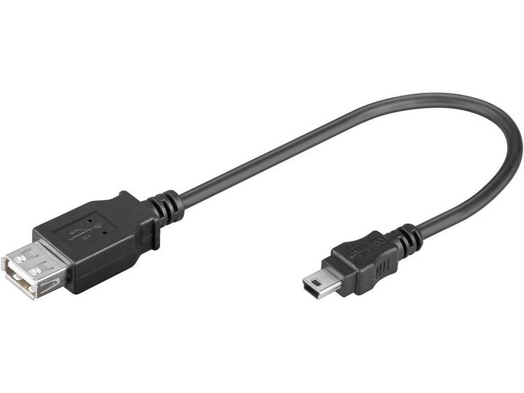 Mini USB 2.0 Verlengkabel 0.2 meter