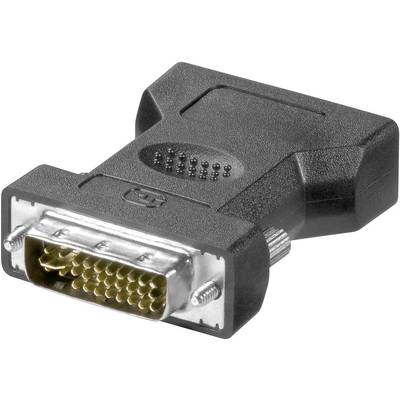Goobay 68030 DVI / VGA Adapter [1x DVI-stekker 24+5-polig - 1x VGA-bus] Zwart  