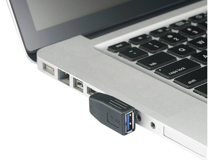 Renkforce USB 3.0 Adapter [1x USB 3.0 stekker A 1x USB 3.0 bus A] Zwart