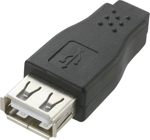 Renkforce USB 2.0 Adapter [1x USB 2.0 bus A - 1x Mini-USB 2.0 B bus] RF-4780816 0.00 m