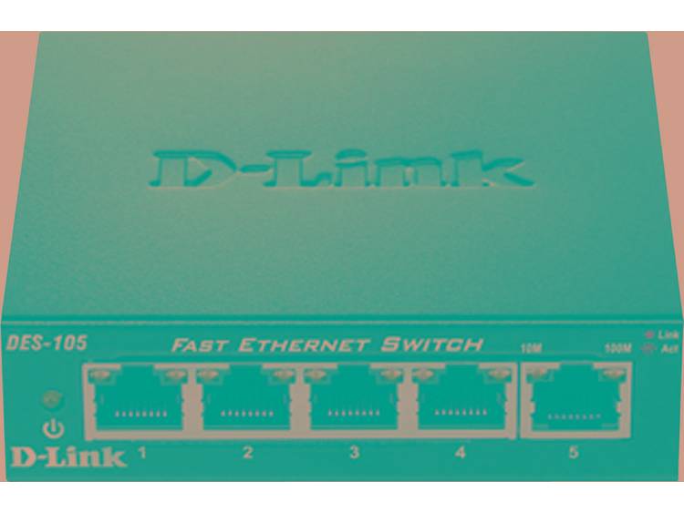 Switch D-Link DES-105 netwerk-switch