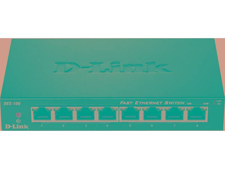 Switch D-Link DES-108 netwerk-switch