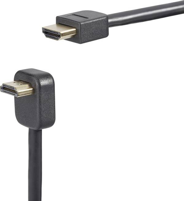 SpeaKa Professional SP-9071828 HDMI-kabel HDMI Aansluitkabel HDMI-A-stekker, HDMI-A-stekker 1.80 m Zwart 4K UHD, Audio Return Channel (ARC), Vergulde steekcontacten