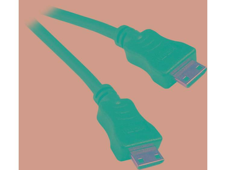 HDMI Aansluitkabel [1x HDMI-stekker C mini <=> 1x HDMI-stekker C mini] 1 m Zwart