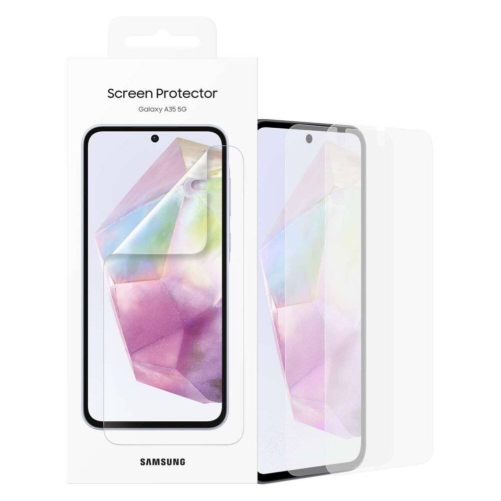 Symboolafbeelding voor Samsung EF-UA356 - Bildschirmschutz für Handy - Folie - durchsichtig - für Galaxy A35 (EF-UA356CTEGWW)