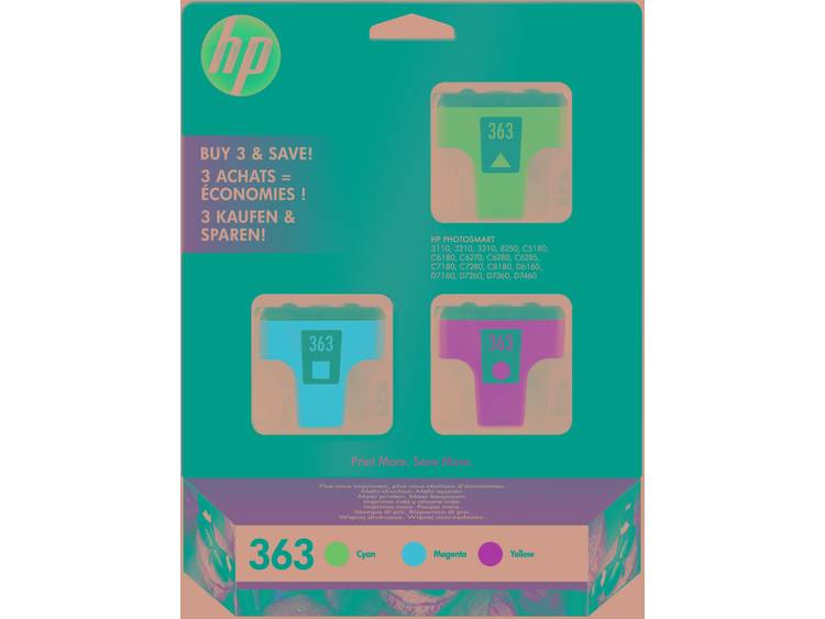 HP 363 inktcartridge CB333EE 3-kleuren Multipack