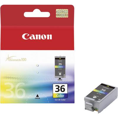 Canon Inktcartridge CLI-36 Origineel  Cyaan, Magenta, Geel 1511B001