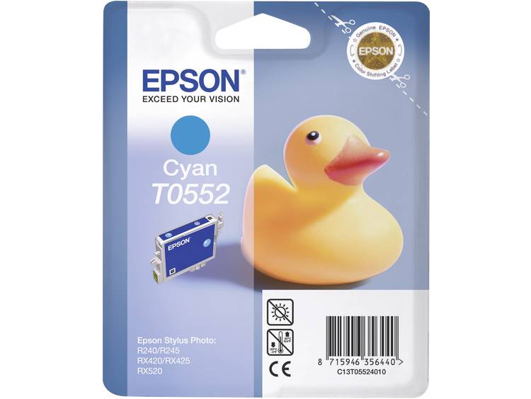 Epson Inkt T0552 Origineel Cyaan C13T05524010