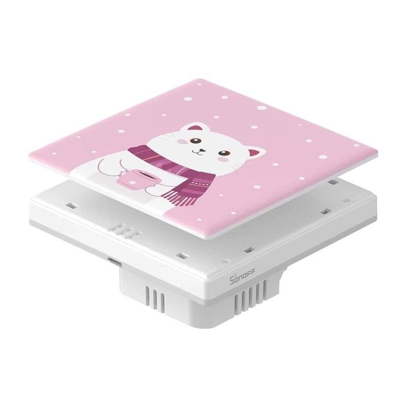 Symboolafbeelding voor Sonoff - T5-1C-86-cartoon - Decoratieve Afdekking/Kappe voor T5 SONOFF Cartoon 1C Touch-Schakelaar