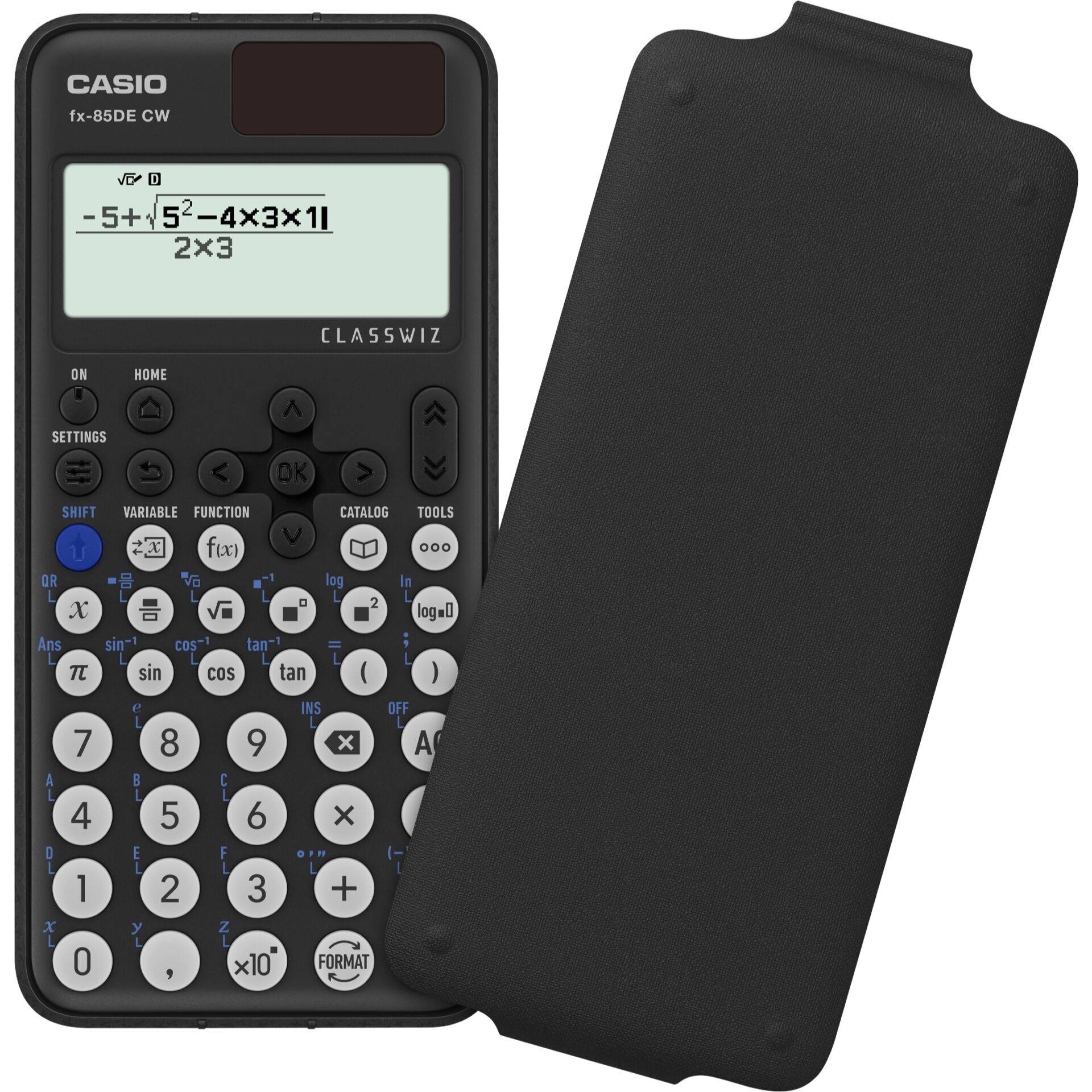 Casio MS-8F Bureaurekenmachine Zwart Aantal displayposities: 8 werkt op batterijen, werkt op zonne-energie (b x h x d)-1