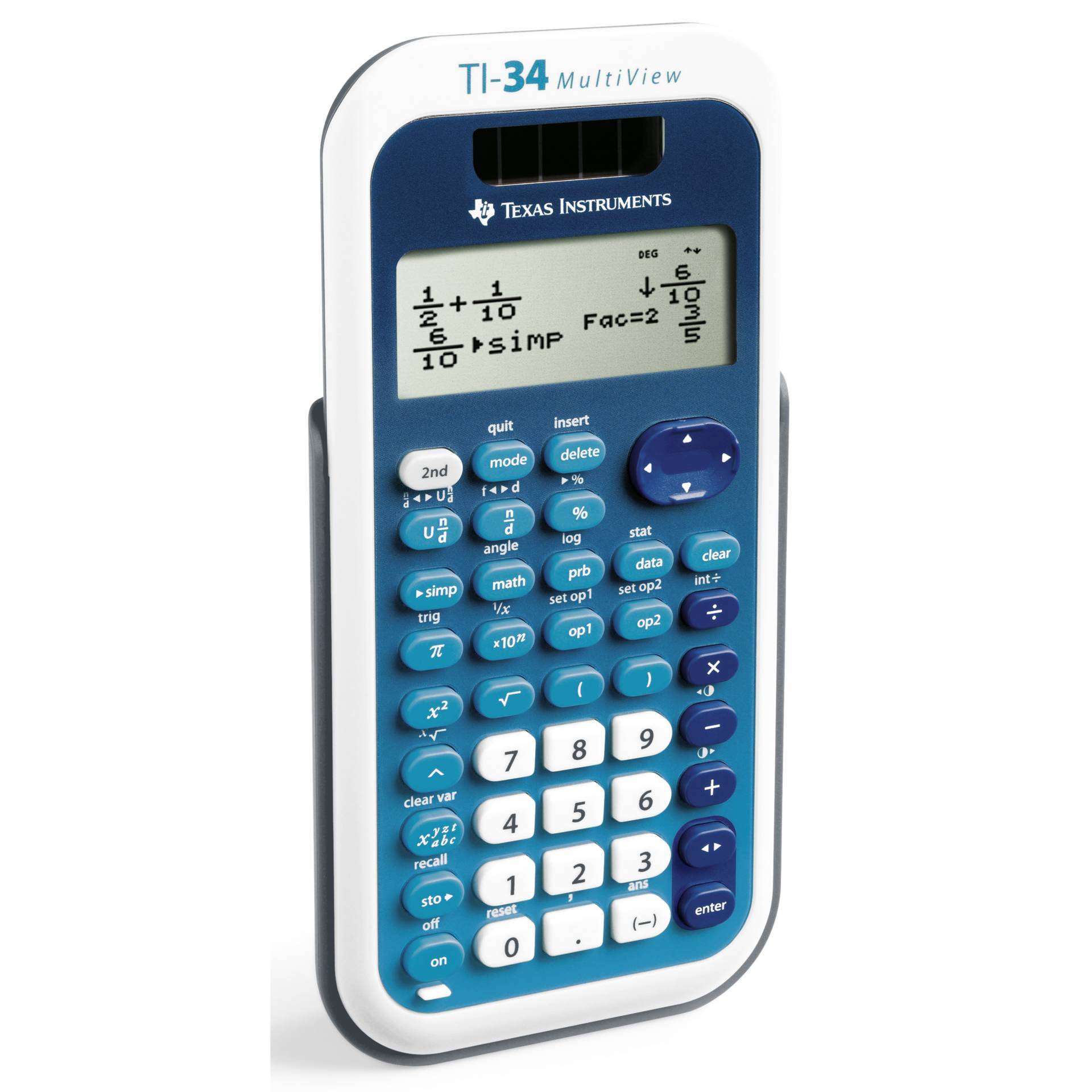Texas Instruments TI-34 MultiView Wetenschappelijke Rekenmachine, Dubbele Voeding, TI-34MV-0