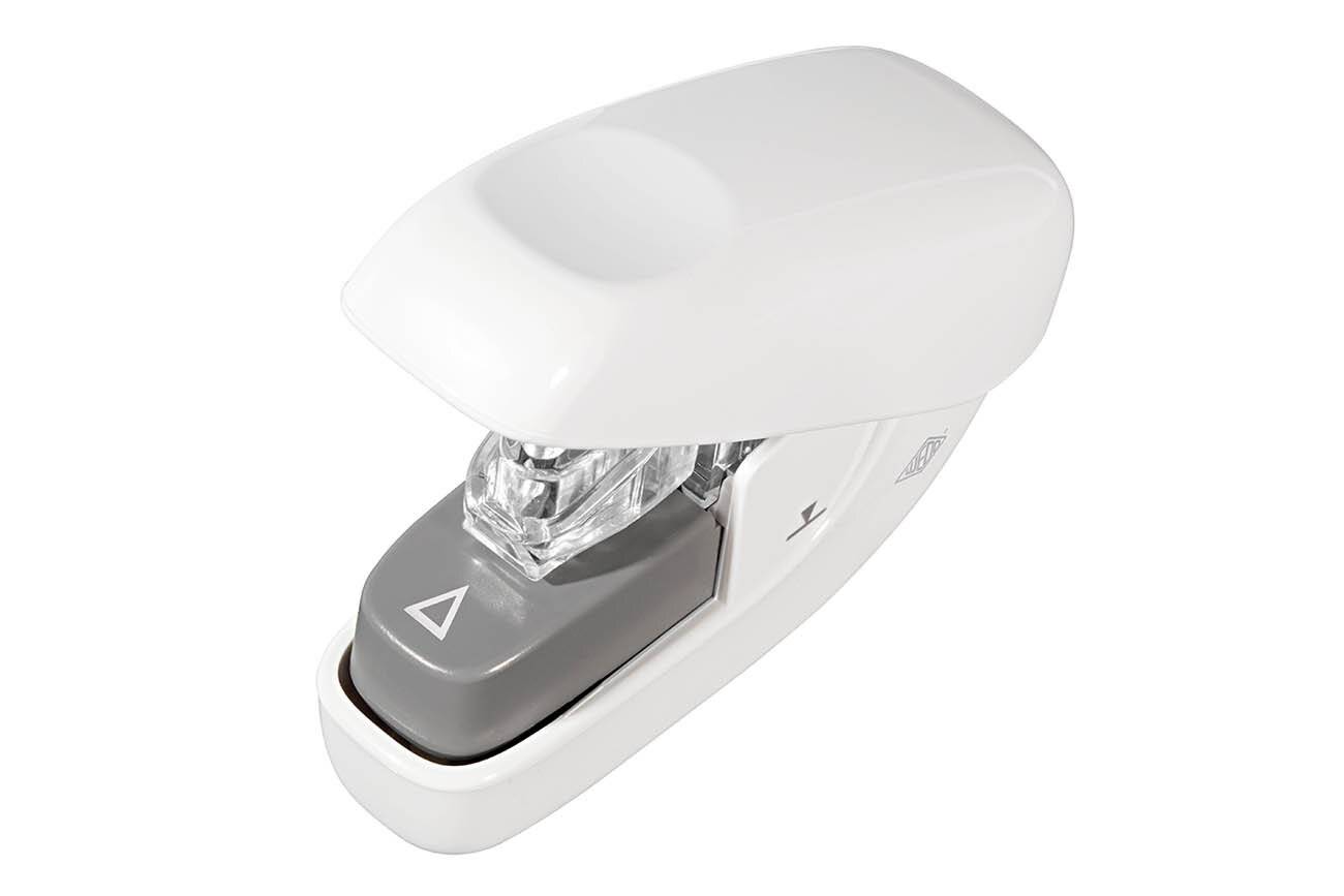 WEDO Mini nietmachine zonder nietjes voor maximaal 5 vellen papier, wit-4
