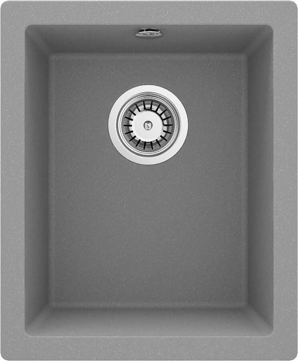 Deante Corda 32 Wandspoelbak in Graniet 380 x 460 mm Grijs