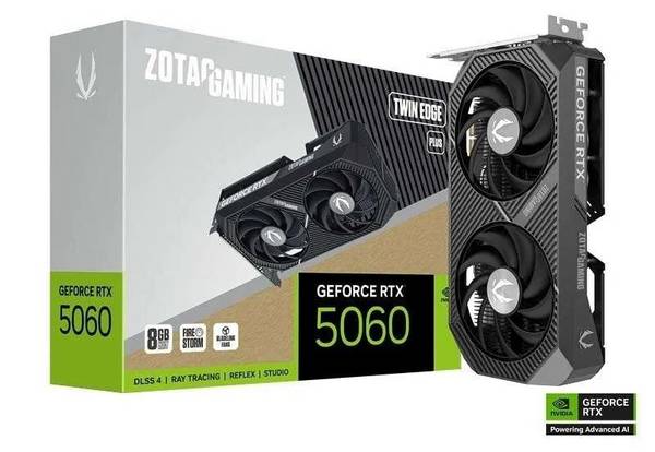 ZOA ZOTAC GAMING GeForce RTX 5060 Twin Edge PLUS grafische kaart
