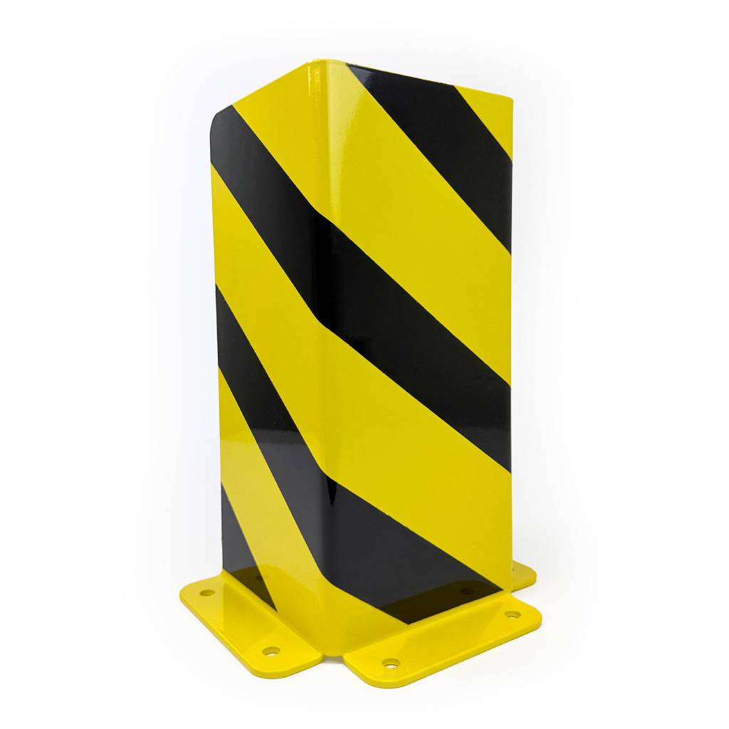 Stalen hoekbeschermer – geel/zwart – gegalvaniseerd – voor binnen- en buitengebruik - Geel & Zwart - 18 cm x 270 mm x-0