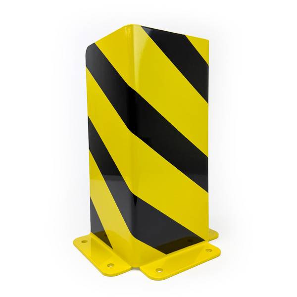 Stalen hoekbeschermer – geel/zwart – gegalvaniseerd – voor binnen- en buitengebruik - Geel & Zwart - 18 cm x 270 mm x