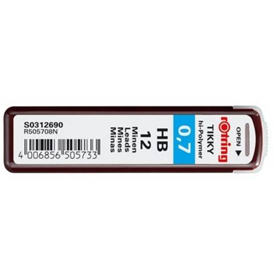 ROTRING fijn lood tin fijn lood 12 stuks 0,7 HB-0