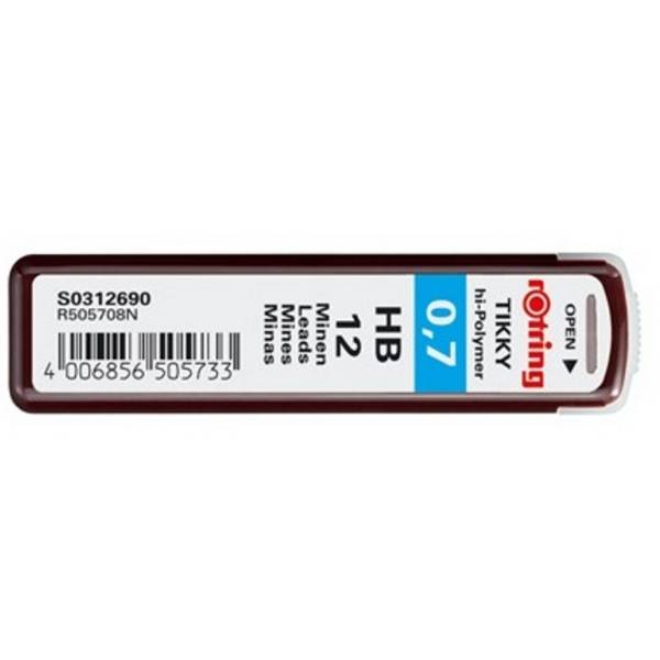 ROTRING fijn lood tin fijn lood 12 stuks 0,7 HB