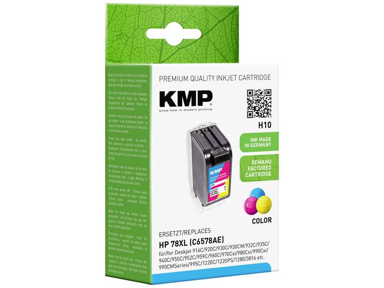KMP Inkt vervangt HP 78 Compatibel Cyaan, Magenta, Geel H10 0992,4780