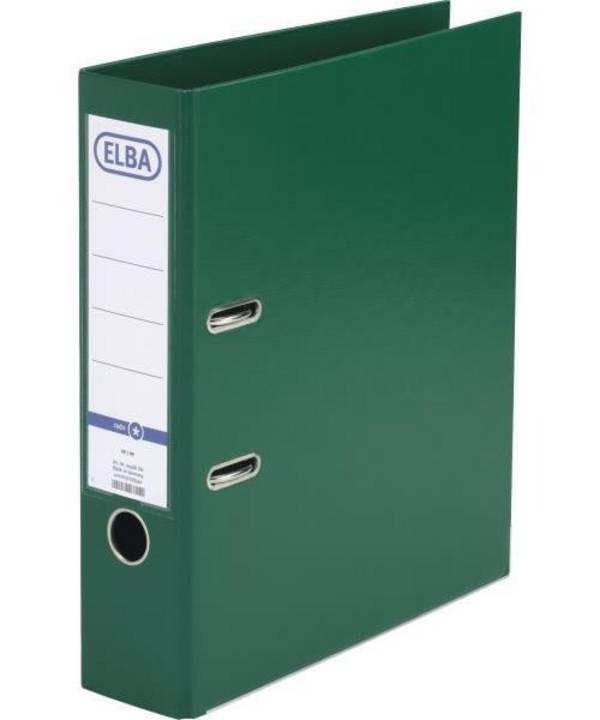 ELBA rado star binder 80 mm rugbreedte groen DIN A4 PP binnenkant doorzichtige pocket vervangbaar insert (10468 GN)