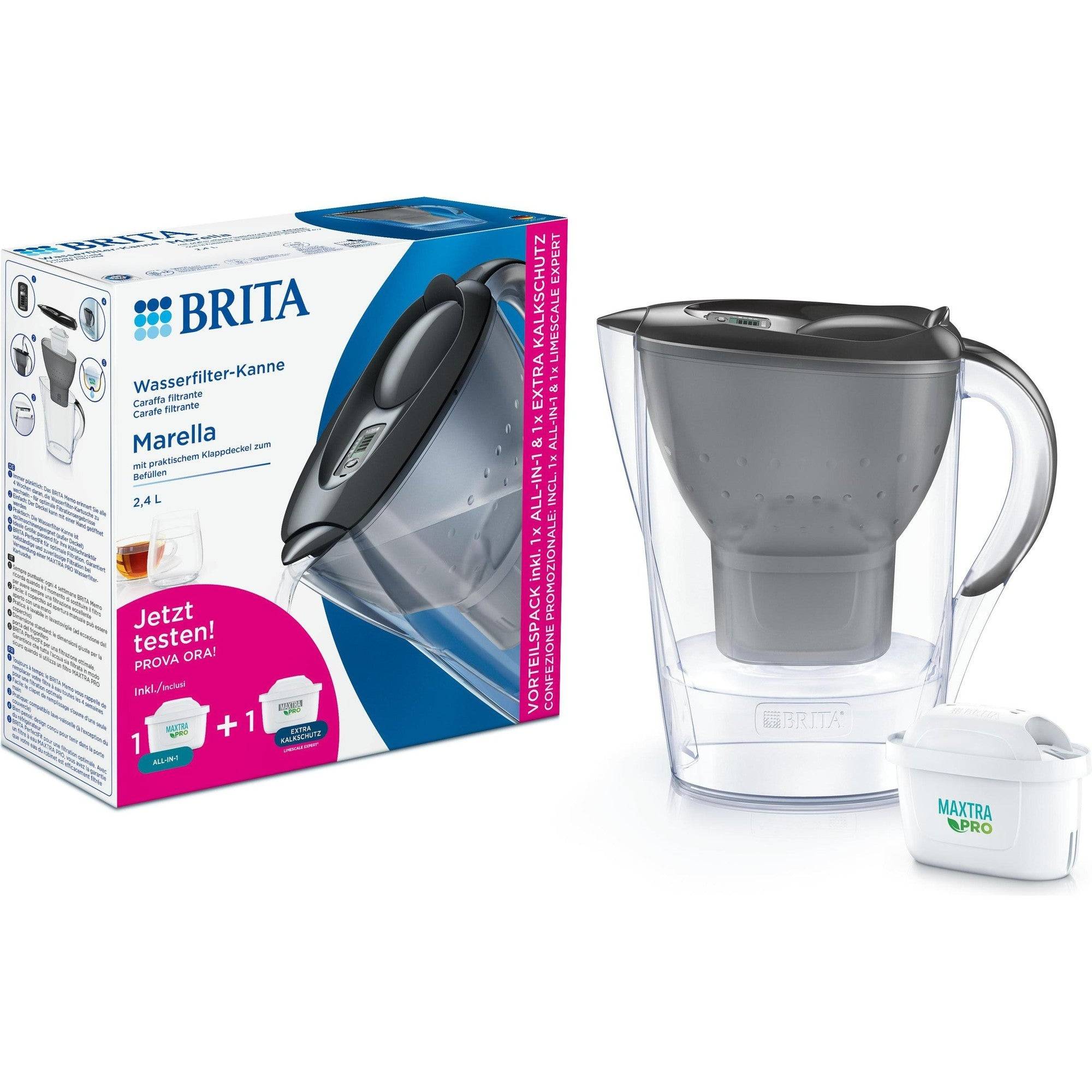 BRITA Waterfilterkan + MAXTRA + Kalkbescherming Marella Wit + MAX+ (1057511)-0