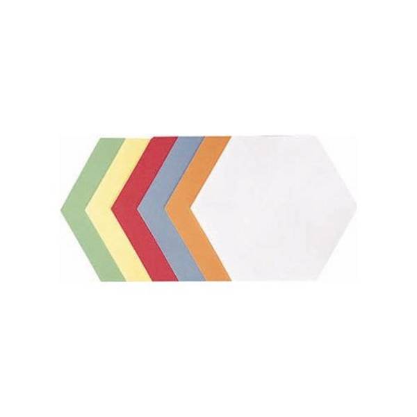 FRANKEN Moderatiekaart Honingraat 190 x 165 mm Assorti Kleuren: Wit, Lichtblauw, Rood, Geel, Oranje, Groen (UMZ 1719 99)