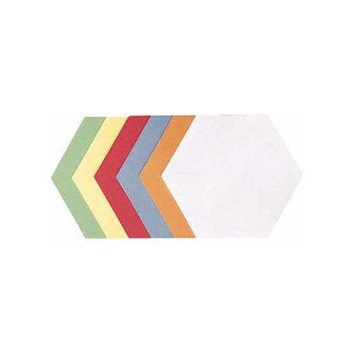 FRANKEN Moderatiekaart Honingraat 190 x 165 mm Assorti Kleuren: Wit, Lichtblauw, Rood, Geel, Oranje, Groen (UMZ 1719 99)-0