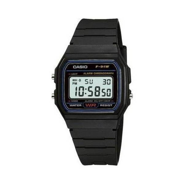Casio Digitale Horloge F-91W-1YEF Zwart (F-91W-1YEF)